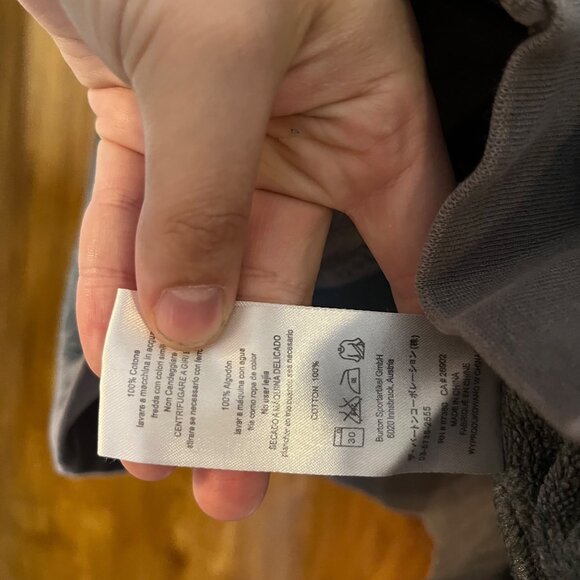 Burton Gray Mens Size Large Zip-Up Jacket Cotton - Picture 4 of 4